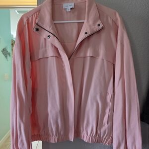 Nine West Light Pink Bomber Jacket